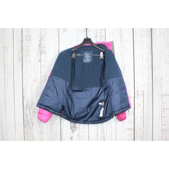 LL Bean 650 Down Fill Colorblock Full Zipper Jacket Pink Blue XXS Pet - Picture 9 of 12